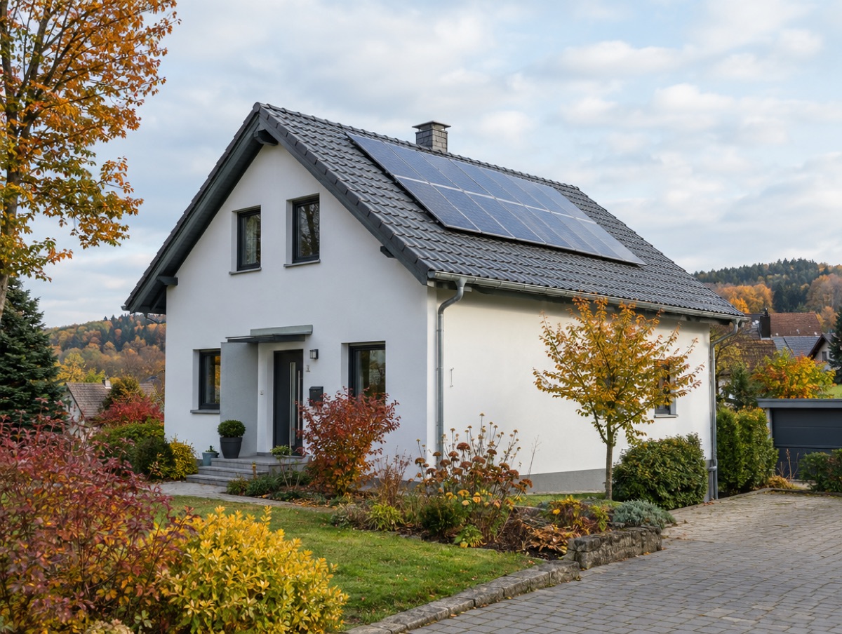 Neues Dach mit Solaranlage